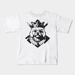 King Bichon Frise (Transparent) Kids T-Shirt